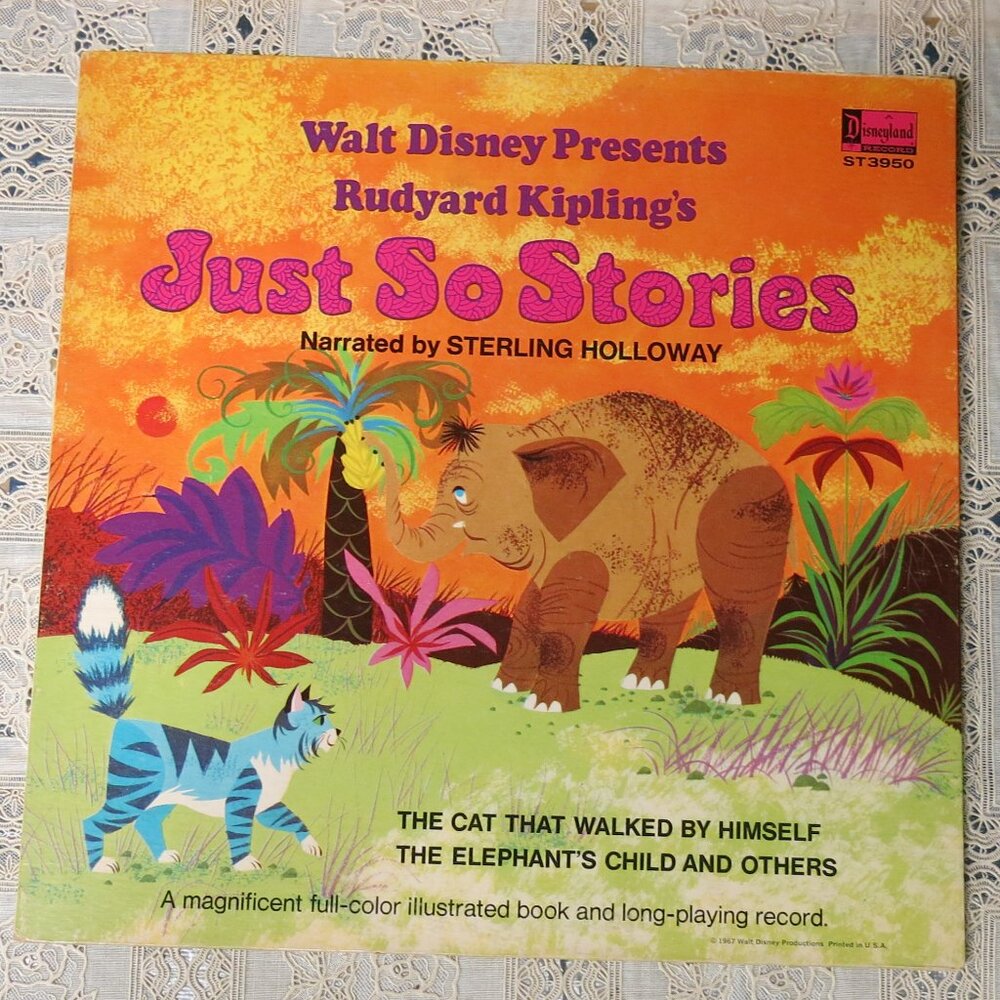 Walt Disney Presents Rudyard Kipling's Just So Stories Vinyl Sterling Holloway